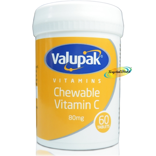 Valupak Chewable Vitamin C 80mg 60Tablets