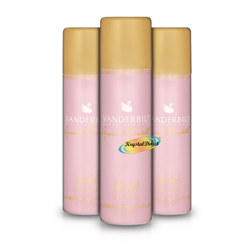 3x Gloria Vanderbilt Perfumed Deodorant Spray for Her 150ml