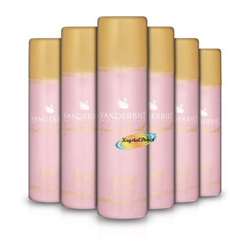6x Gloria Vanderbilt Perfumed Deodorant Spray for Her 150ml