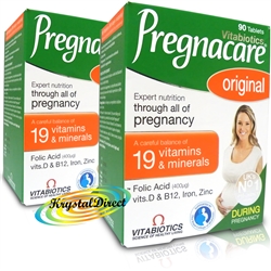 2x Vitabiotics Pregnacare Original Vitamin Mineral Conception Pregnancy 90 Tablets