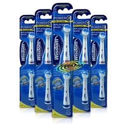 5x Wisdom Power Plus Electric Toothbrush Refill Replacement Heads Multi Pack