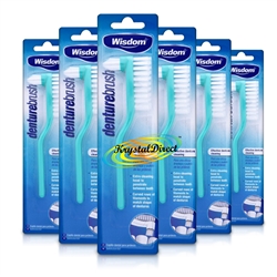 6x Wisdom Denturebrush Denture Toothbrush Tooth Brush False Artificial Teeth