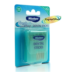 Wisdom Fresh Effect Fluoride Mint Dental Wood Sticks