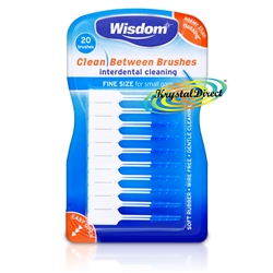 Wisdom Clean Between Interdental Cleaning Brush Blue Fine Size