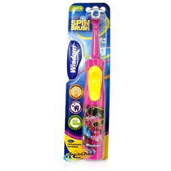 Wisdom Spinbrush BATTERY Kids Toothbrush - GIRLS