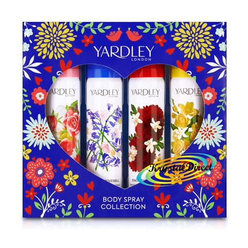 Yardley Body Spray Collection Gift Set