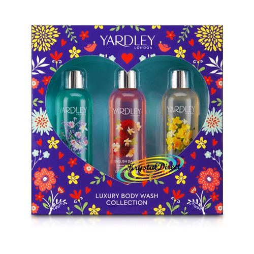 Yardley Luxury Body Wash Collection Xmas Gift Set