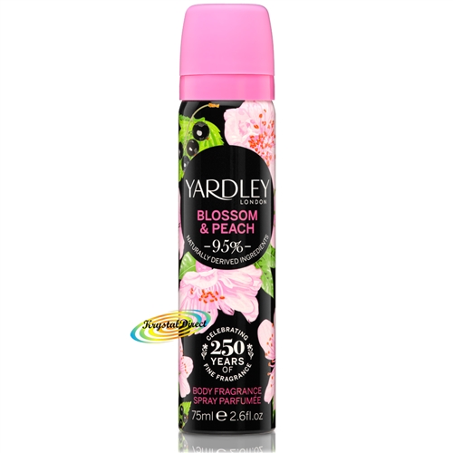Yardley BLOSSOM & PEACH Body Spray Fragrance 75ml