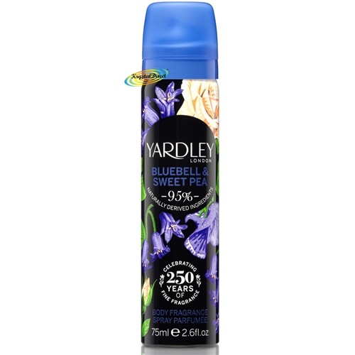 Yardley BLUEBELL & SWEET PEA Body Spray Fragrance 75ml