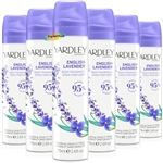 6x Yardley ENGLISH LAVENDER Body Spray Fragrance 75ml