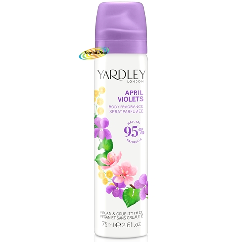 Yardley APRIL VIOLETS Body Spray Fragrance 75ml