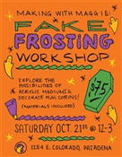 Making with Maggie:  Halloween Themed Fake Frosting Class