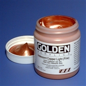 Golden Heavy Body Iridescent Acrylics Image