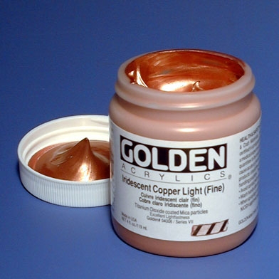 Golden Heavy Body Acrylic - Iridescent Stainless Steel (Fine) 2 oz.