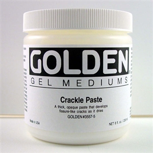 Golden Crackle Paste Acrylic Medium  Image