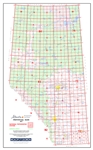 Alberta Provincial Base Map Poster NTS