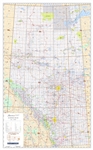 Alberta NTS Provincial Base Wall Map 1:1,000,000. This NTS version also shows the National Topographic Survey grid, so that you can easily identify the locations of the 1:250,000 and 1:50,000 base maps at a glance. This map also shows show primary and sec