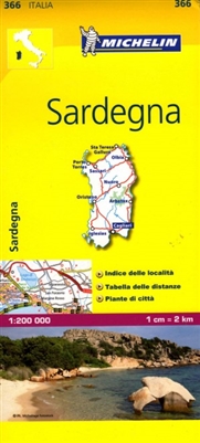 Sardegna Italy Travel & Road map. The ideal companion to fully explore this Italian island and provides star-rated Michelin tourist itineraries and attractions, as well as impressive 3D relief mapping. Includes Cagliari, Olbia, Sassari and more. MICHELIN