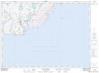 001L14 - ST. LAWRENCE - Topographic Map