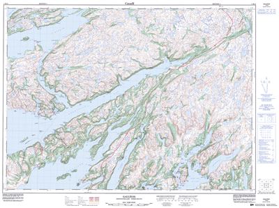 001M12 - GAULTOIS - Topographic Map