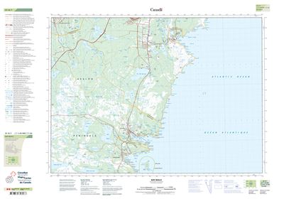 001N07 - BAY BULLS - Topographic Map