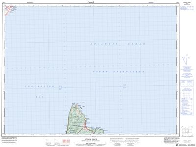 001N15 - POUCH COVE - Topographic Map
