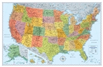 United States Wall Map Signature Edition Rand McNally. Updated and redesigned, Rand McNally's Signature United States wall map features eye-catching bold and vivid colors that make this the perfect reference piece sure to stand out in any home, classroom