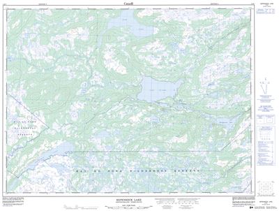 002D07 - KEPENKECK LAKE - Topographic Map