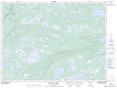 002D10 - DEAD WOLF POND - Topographic Map
