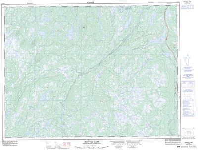 002D12 - MIGUELS LAKE - Topographic Map