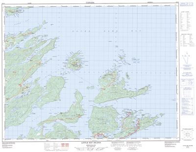 002E12 - LITTLE BAY ISLAND - Topographic Map