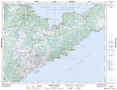 002E13 - NIPPERS HARBOUR - Topographic Map