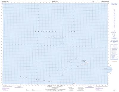 002E16 - LITTLE FOGO ISLANDS - Topographic Map