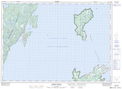 002L13 - GROAIS ISLAND - Topographic Map