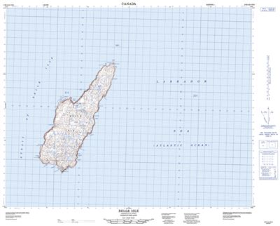 002M14 - BELLE ISLE - Topographic Map