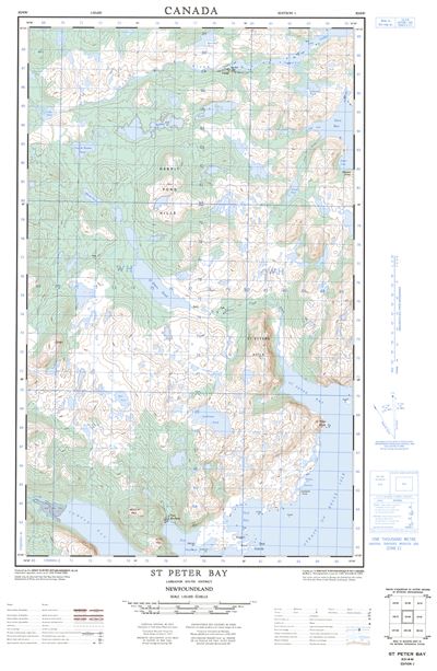 003D04W - ST. PETER BAY - Topographic Map