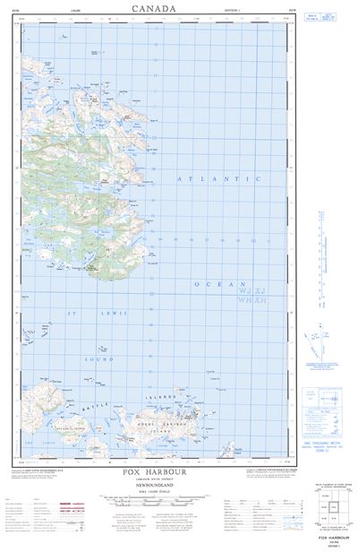 003D05E - FOX HARBOUR - Topographic Map