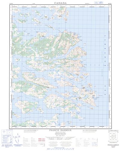 003D12 - FRANCIS HARBOUR - Topographic Map