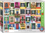 MEDITERRANEAN WINDOWS - PUZZLE - 1000 PC.  High quality puzzle of difference European windows.