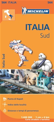 Southern Italy Travel & Road map. Known as the boot of Italy, this regional map will provide you with an extensive coverage of primary, secondary and scenic routes for this region. In addition to Michelins clear and accurate mapping, this regional map in