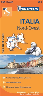 NW Italy Travel & Road Map. Includes Milan, Genoa and Turin. MICHELIN Italy Northwest Regional Map scale 1:400,000 will provide you with an extensive coverage of primary, secondary and scenic routes for this region. In addition to Michelin's clear and acc