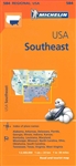 SE USA travel and road map by Michelin. MICHELIN Southeastern USA regional travel and road map.This map will provide you with an extensive coverage of primary, secondary and scenic routes for this region. Includes places such as Washington DC, Miami, Dall