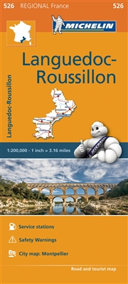 MICHELIN Languedoc-Roussillon Regional Map scale 1/200,000 will provide you with an extensive coverage of primary, secondary and scenic routes for this French region. In addition to Michelin's clear and accurate mapping, this regional map includes all the