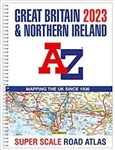 Great Britain & Northern Ireland Road Atlas. AZ Super Scale Atlas is perfect for getting around Great Britain, at a very good scale that shows even the smallest of villages. Includes journey route planning maps, detailed main route maps, city and town cen
