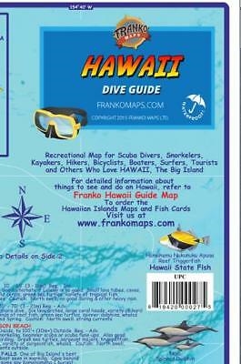 Dive Spots in Hawaii - Waterproof Map. This waterproof map of Kawaii, The Big Island, includes detailed information about dive sites such as fish species and access along the coastline. This map also includes detailed insets of the Hilo area, Kilauea Volc