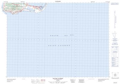 011N04 - HAVRE-AUBERT - Topographic Map