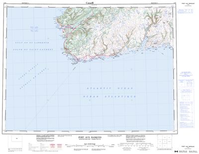 011O - PORT AUX BASQUES - Topographic Map
