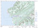 011O14 - CODROY - Topographic Map