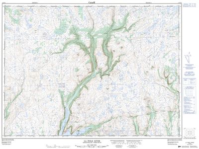 011O16 - LA POILE RIVER - Topographic Map