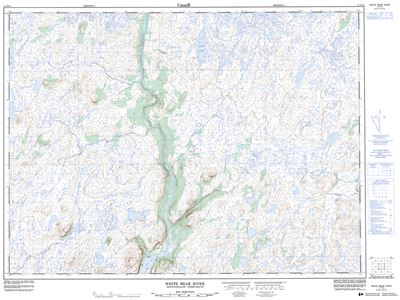 011P14 - WHITE BEAR RIVER - Topographic Map